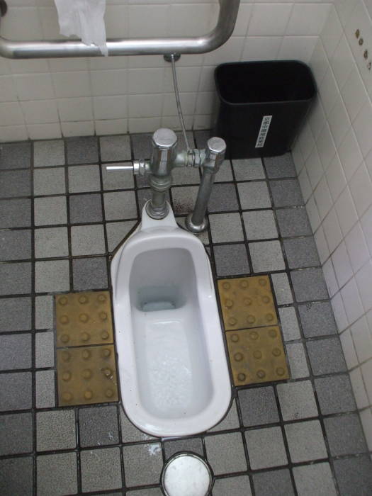 Squat toilet at Higashi Hongan-ji temple in Kyōto.