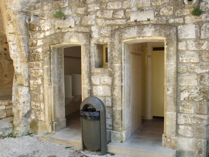 Public toilets at Les Baux-de-Provence.