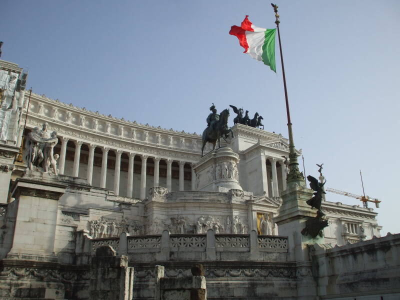 Monumento a Vittorio Emmanuelle II, also known as 'Mussolini's Typewriter'.