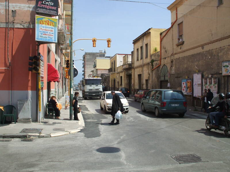 Modern Torre Annunziata, an Italian town near Pompeii.