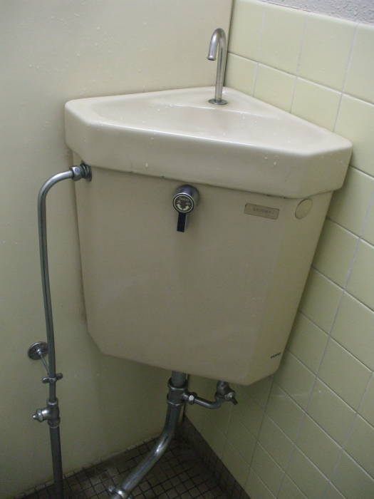 Front squat toilet at Rinno-ji Buddhist temple in Nikko.