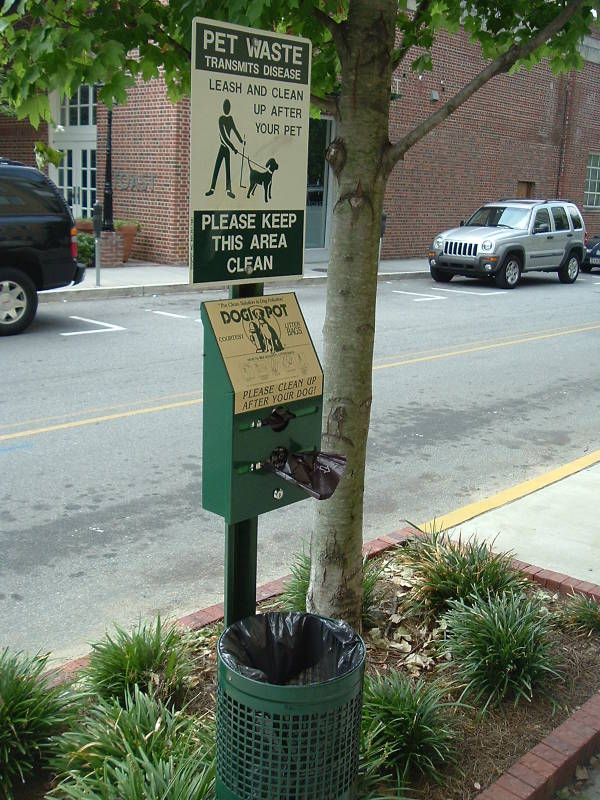 Toilets for dogs in Atlanta, Georgia.