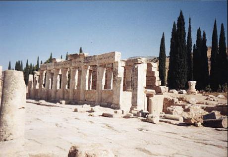 Ancient Greek toilets in Hierapolis, Turkey.