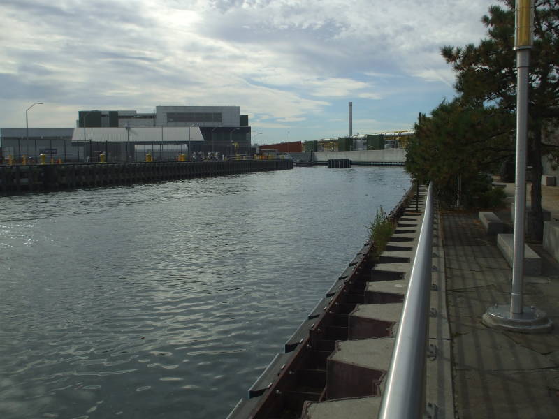 Whale Creek inlet off Newtown Creek along the Nature Walk.