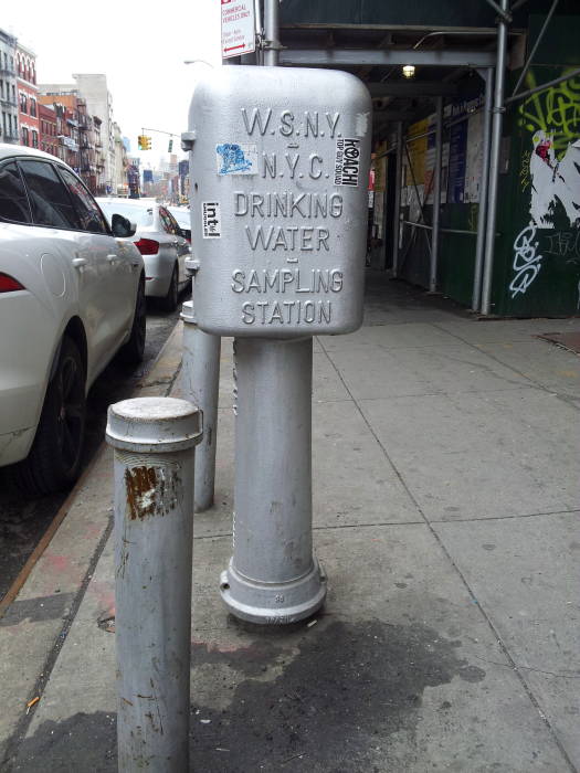 New York City drinking water sampling station.