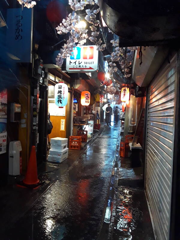 Omoide Yokocho or 'Memory Alley' under the tracks at Shinjuku Station in Tokyo