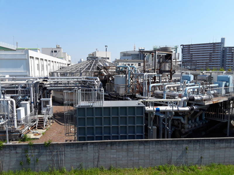 Ebis sewage treatment plant in Osaka, Japan.
