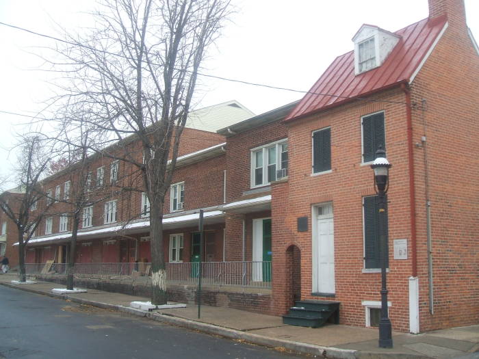 Edgar Allan Poe's home at 203 Amity Street in West Baltimore, Maryland.