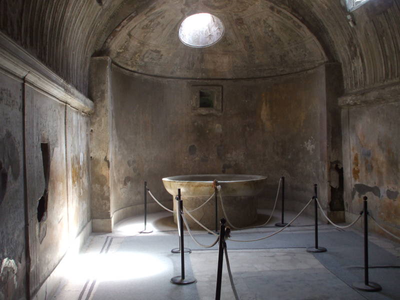 Roman Baths at Pompeii.