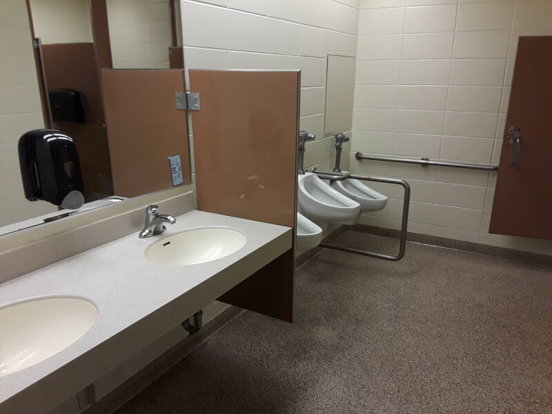 Bad urinals in Purdue's physics building.