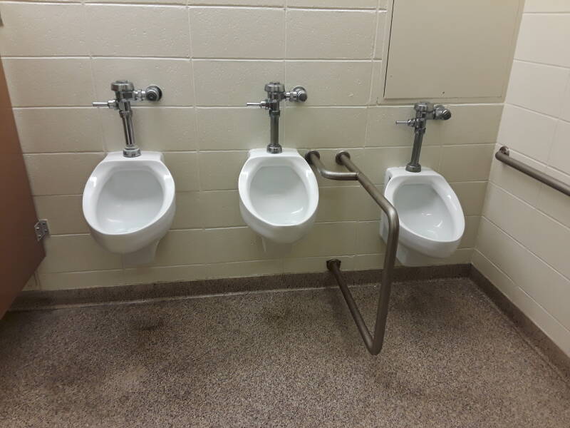 Bad urinals in Purdue's Potter engineering building.