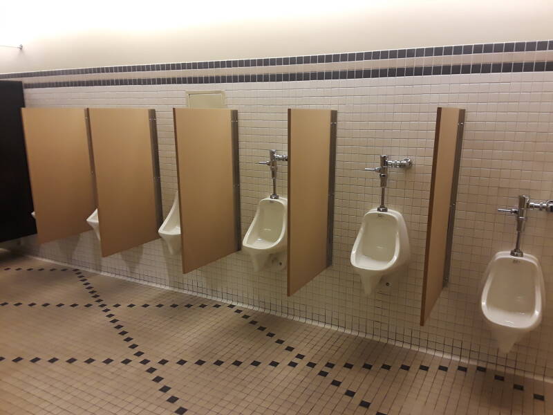 Restroom at the President's Box at Purdue's Ross-Ade Stadium