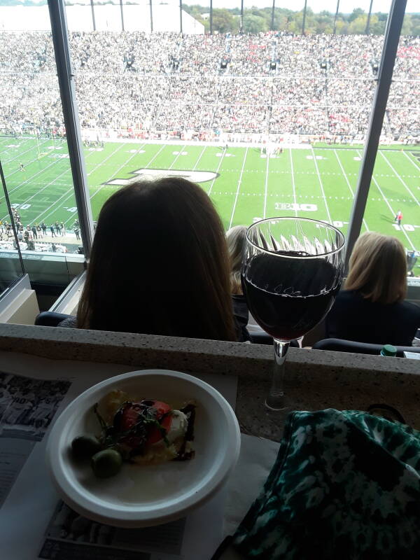 View from the President's Box at Purdue's Ross-Ade Stadium