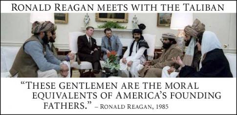 Ronald Reagan and the Taliban.