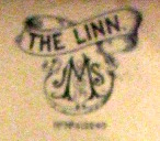 19th century Scottish porcelain toilet labeled 'The Linn'.