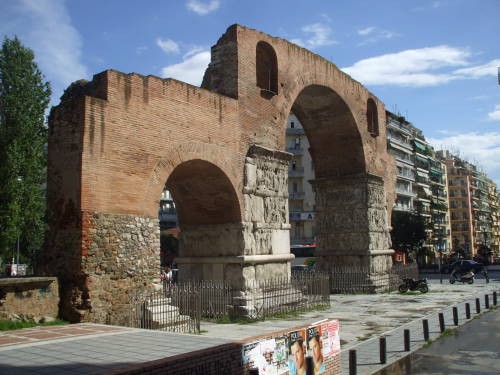 The Galerian Arch in Thessaloniki.
