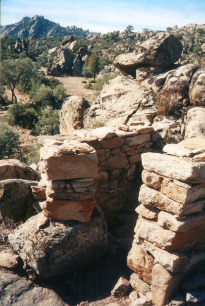 Primitive toilet in the Beşparmak mountain range in Turkey.