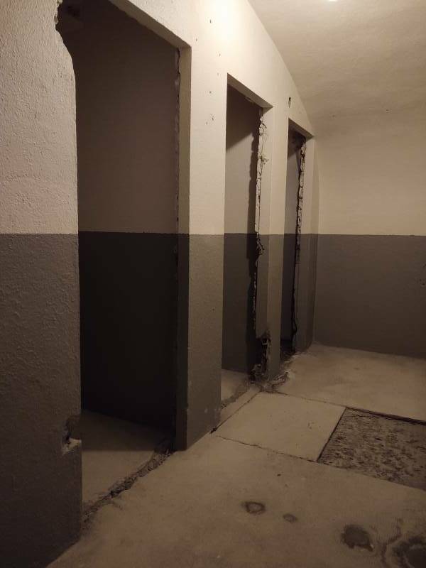 Toilets in the bunkers used by the French Risistance during the Liberation of Paris.