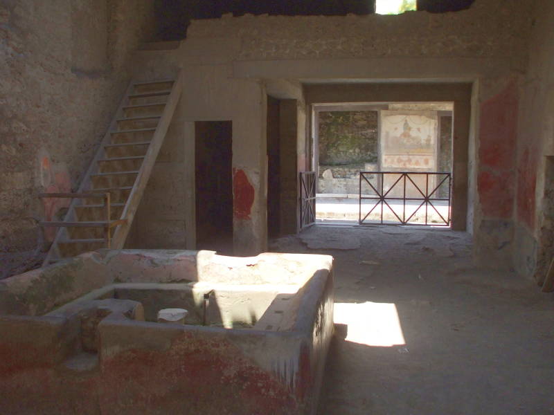 Wool fulling facility at Pompeii.