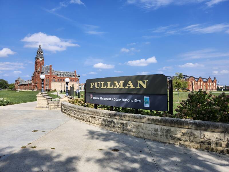 Entrance to Pullman National Monument and State Historic Site.