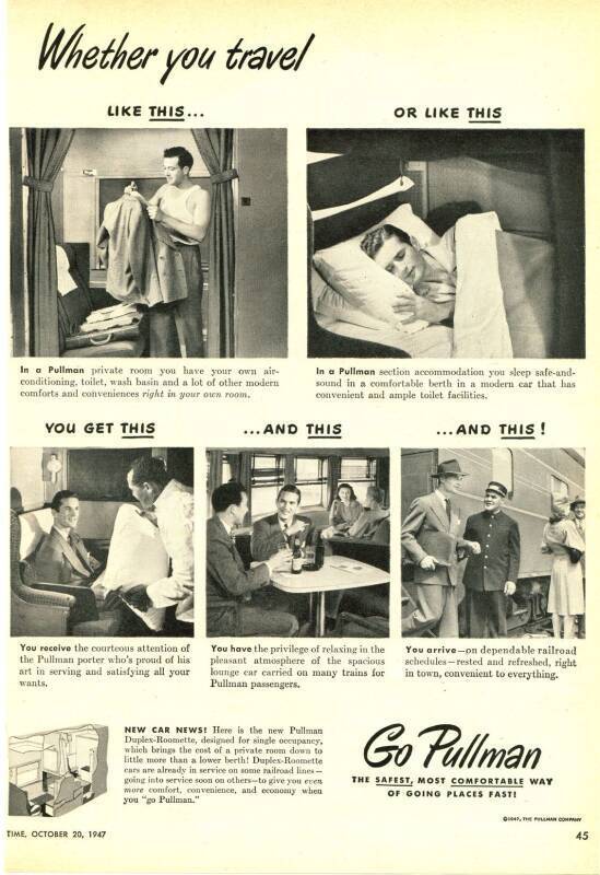 Pullman ad from 1947.