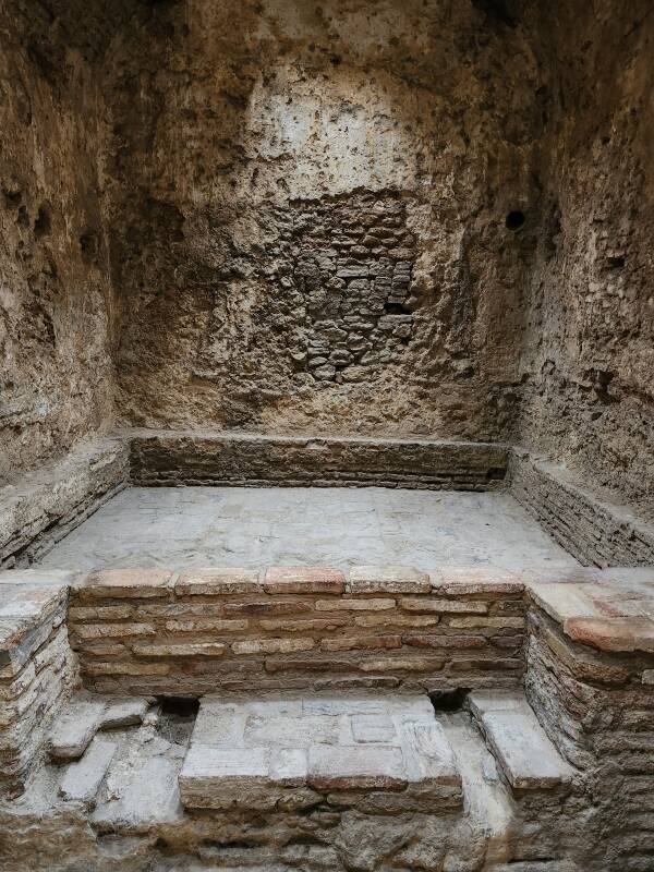 Pool at the right end of the Cold Room.