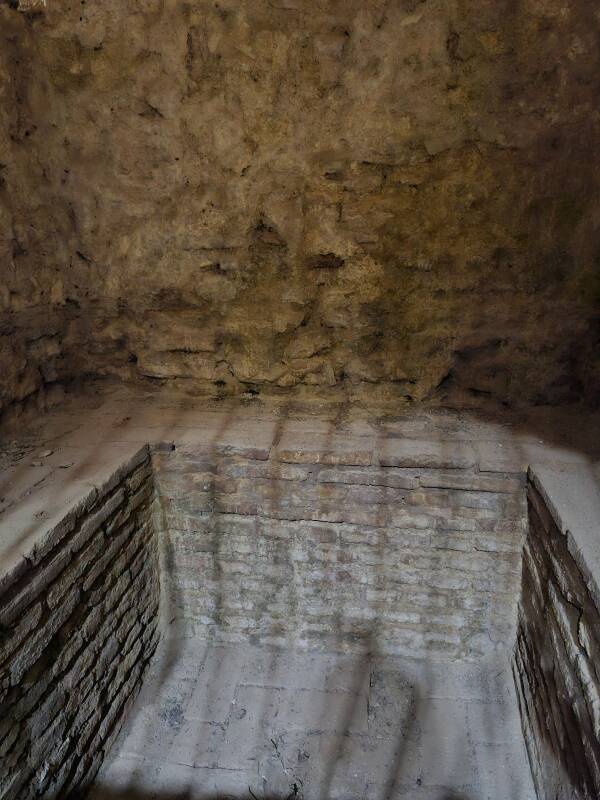 Tank for optional immersion, or showering.