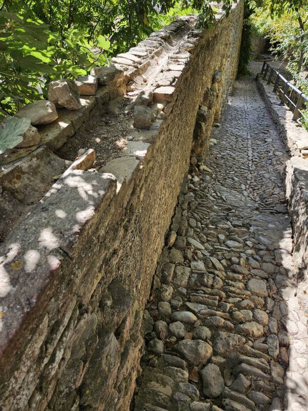 Aqueduct from noria to furnace room.
