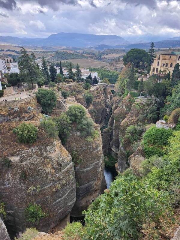The Old Bridge as seen from the north end of the New Bridge.