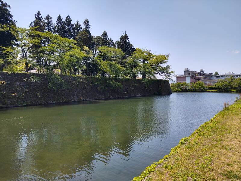Moat around Aizu-wakamatsu castle.