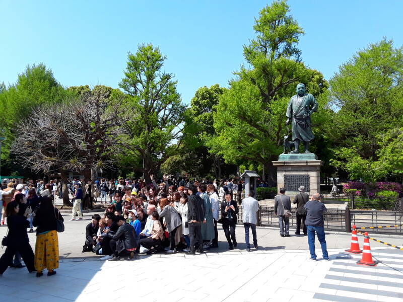 Statue of Saigō Takamori in Ueno Park in Tokyo.