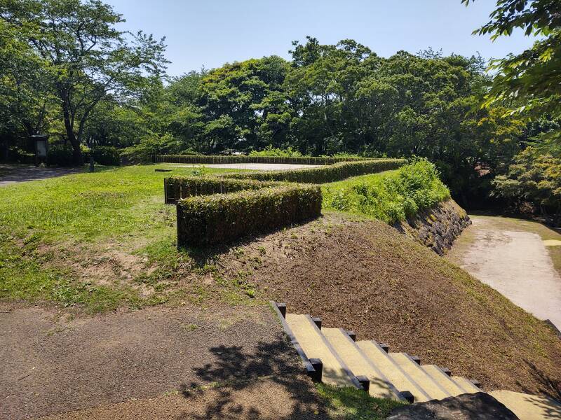 Walls of Usuki Castle.