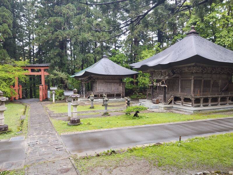 Shrine complex at summit of Mount Haguro.