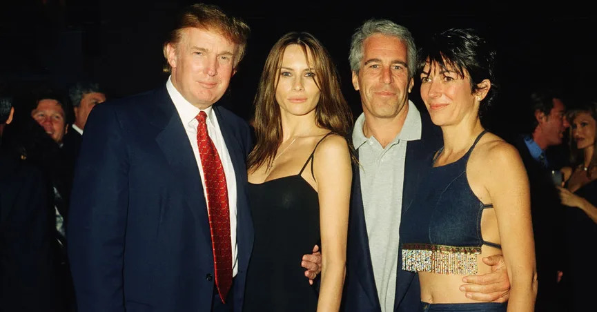 Donald Trump and Jeffrey Epstein.