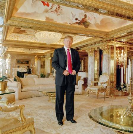 Donald Trump in one of his gilded palaces.