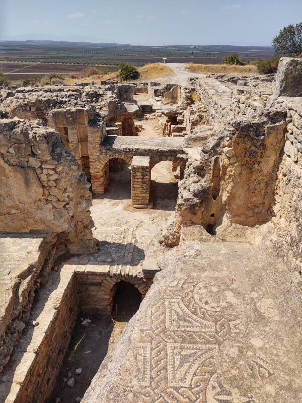 Large private bath in the House of Orpheus at Volubilis.