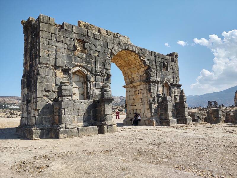 Triumphal arch at Volubilis.
