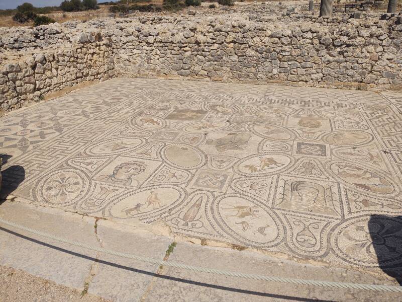 Mosaic in the House of the Labors of Hercules at Volubilis.